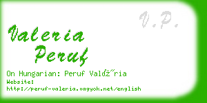 valeria peruf business card